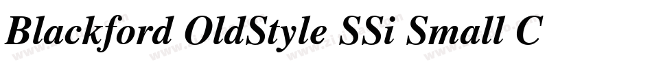 Blackford OldStyle SSi Small Caps字体转换